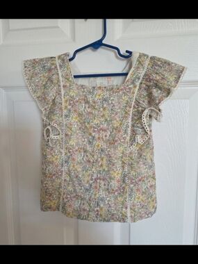 C&C California Girls Floral Short Sleeve Tee in Yellow, Pink, Green